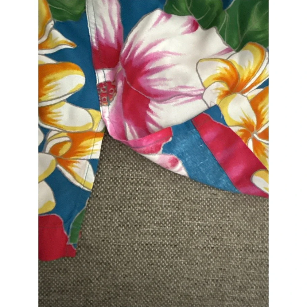 Polo Ralph Lauren Hawaiian Shirt Men XXL Viscose Floral Tropical‎ AOP Button Up